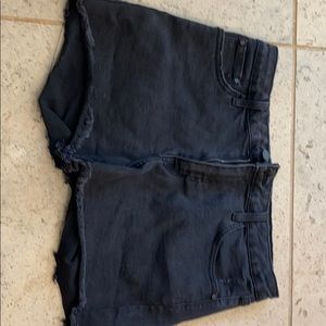 Black denim Shorts